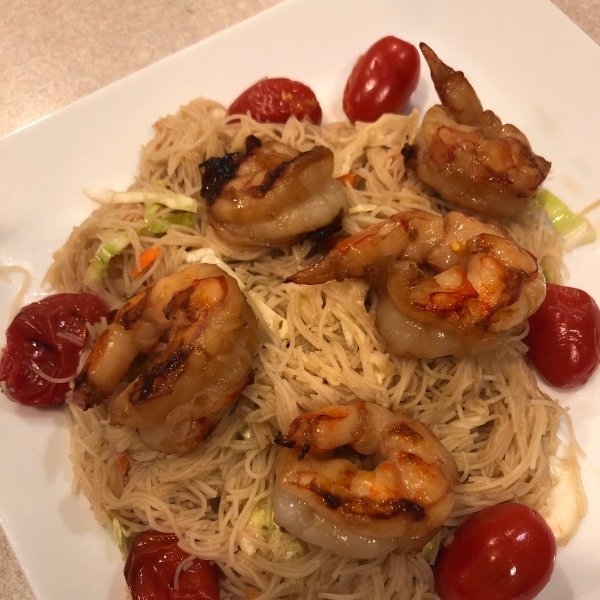 Grilled Shrimp and Rice Noodle Salad