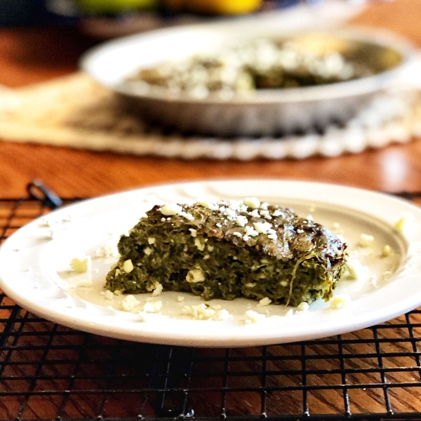 Air Fryer Spinach and Feta Casserole