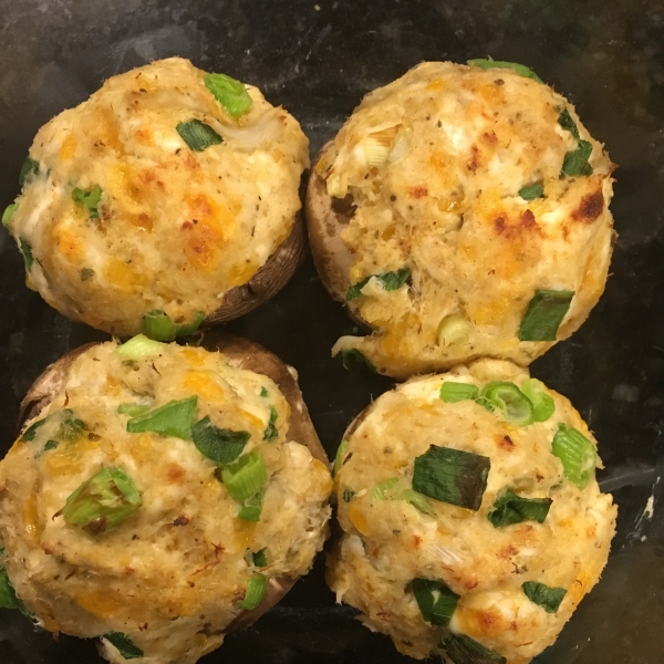 Cajun Crab Stuffed Mushrooms