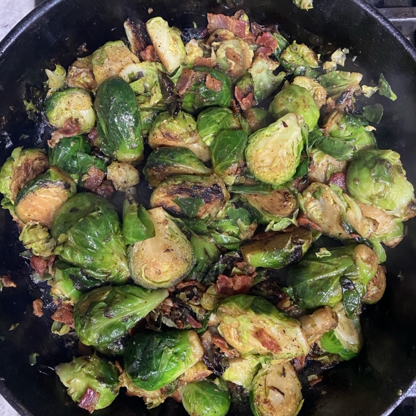 Skillet-Braised Brussels Sprouts