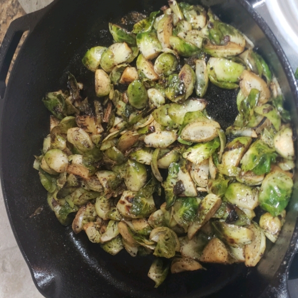 Skillet-Braised Brussels Sprouts