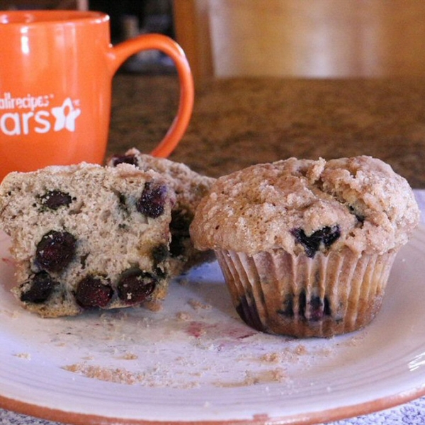 Sourdough Blueberry Muffins
