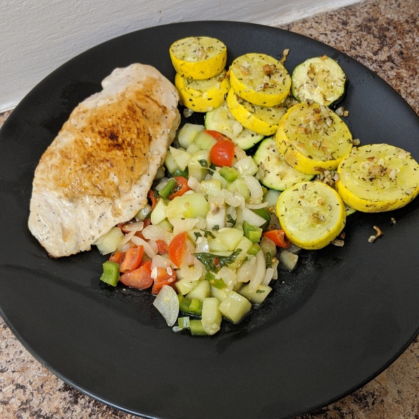 Garlic Roasted Summer Squash