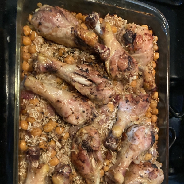 Chicken and Chickpea Rice Pilaf