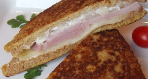 Ham and Pineapple Fried Sandwiches