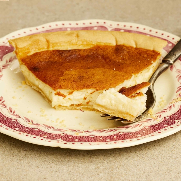 Amish Custard Cottage Cheese Pie