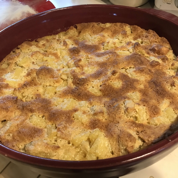 Scalloped Pineapple Souffle