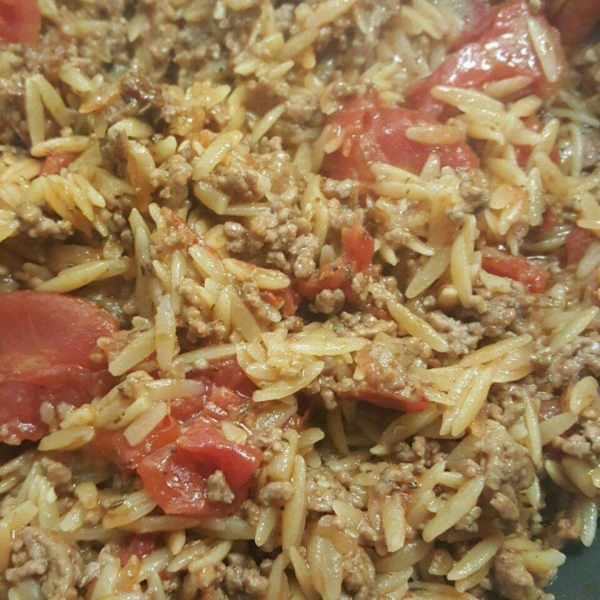 Greek Lamb and Orzo