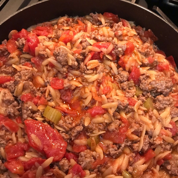 Greek Lamb and Orzo