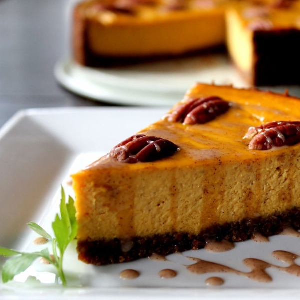 Carrot Cheesecake with Crumb Crust