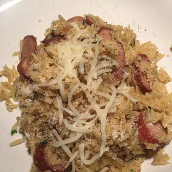 Everyday Orzo with Sausage and Fresh Herbs