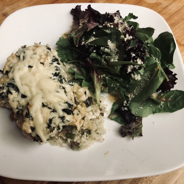 Keto Spinach-Artichoke Chicken