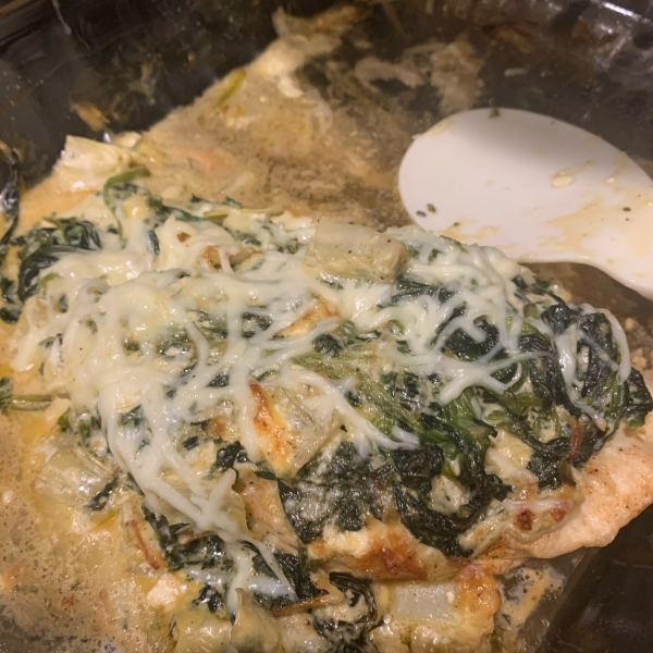 Keto Spinach-Artichoke Chicken