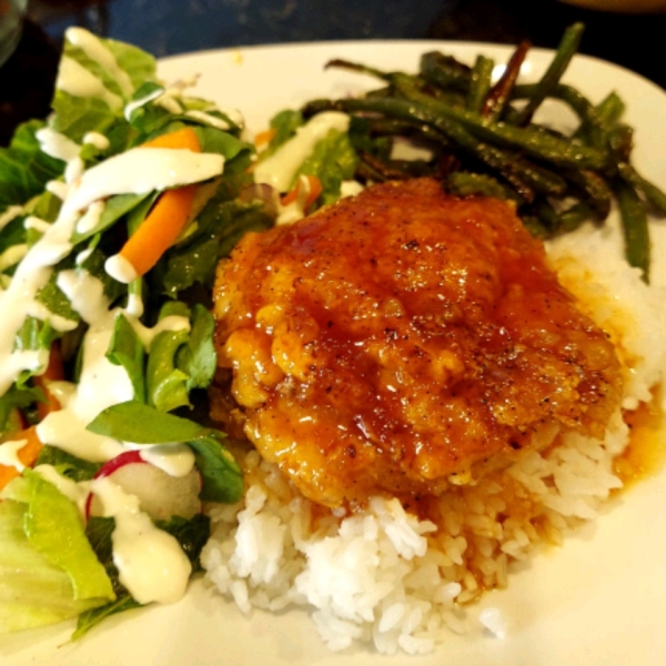 Baked Sweet and Sour Chicken Thighs