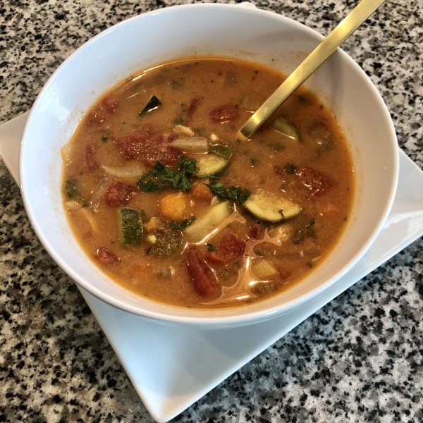 Peanut Butter Vegetable Chicken Soup