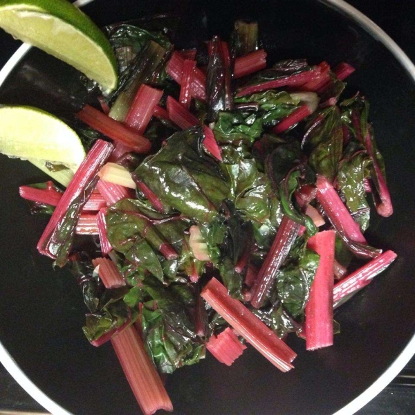 Swiss Chard Sauteed with Lime