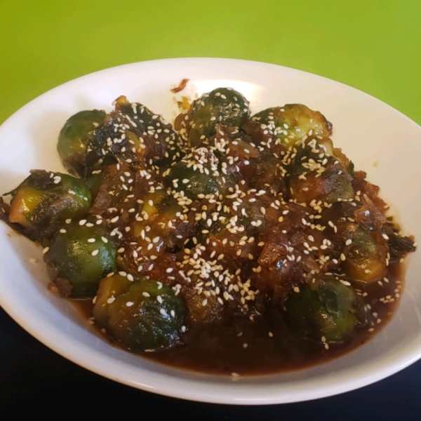 Honey Glazed Brussels Sprouts