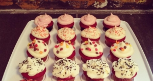 Mini Red Velvet Cupcakes with Cream Cheese Icing