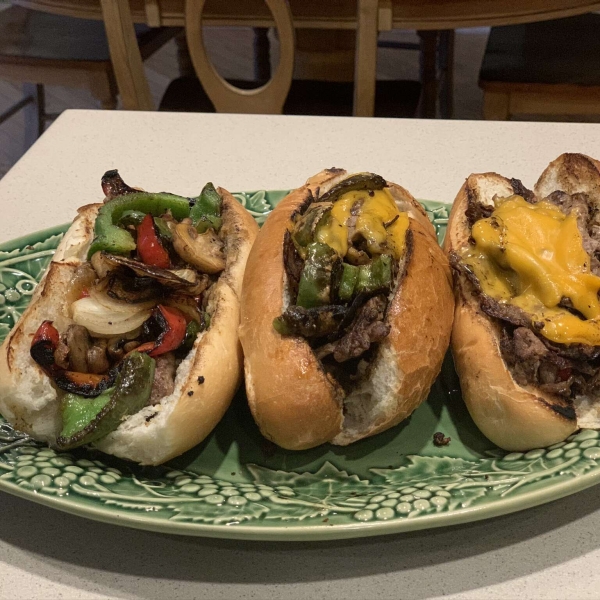 Griddle Style Philly Steak Sandwiches