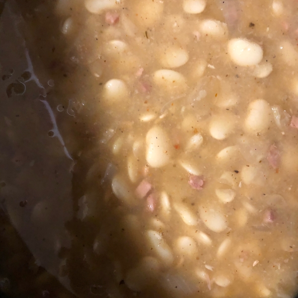 Slow Cooker Southern Lima Beans and Ham