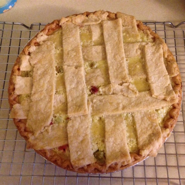 Sour Cream Gooseberry Pie