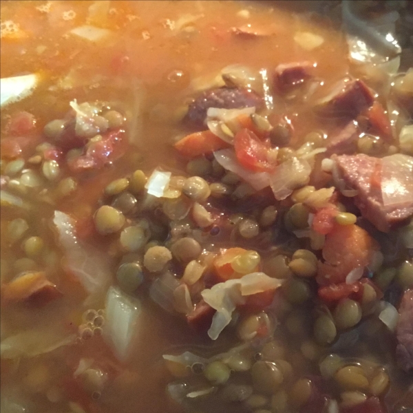 Lentil and Smoked Sausage Soup