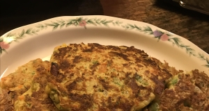 Indian-Influenced Zucchini Onion Pepper Latkes