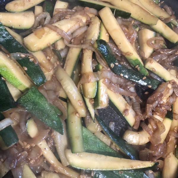 Japanese Zucchini and Onions