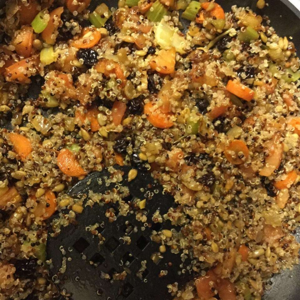 Quinoa Almond Pilaf