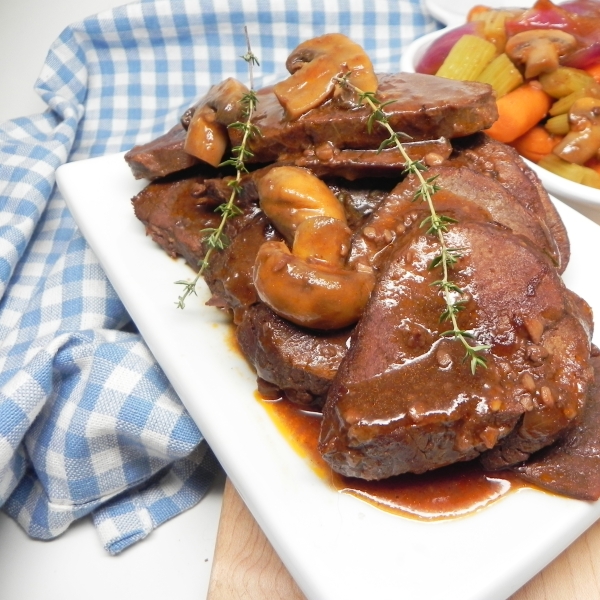 Apple Cider Pepper Pot Roast (Pressure Cooker Recipe)