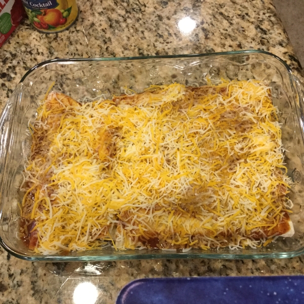 Beef Enchiladas with Homemade Sauce