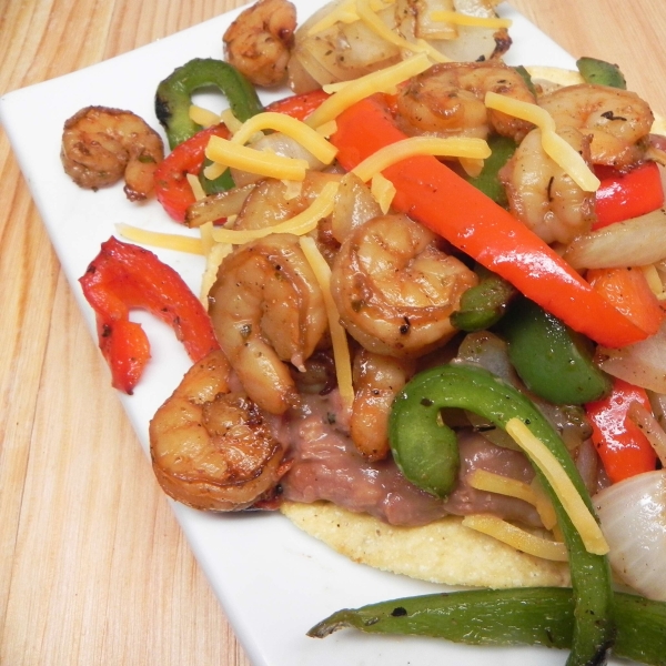 Crunchy Shrimp Fajitas