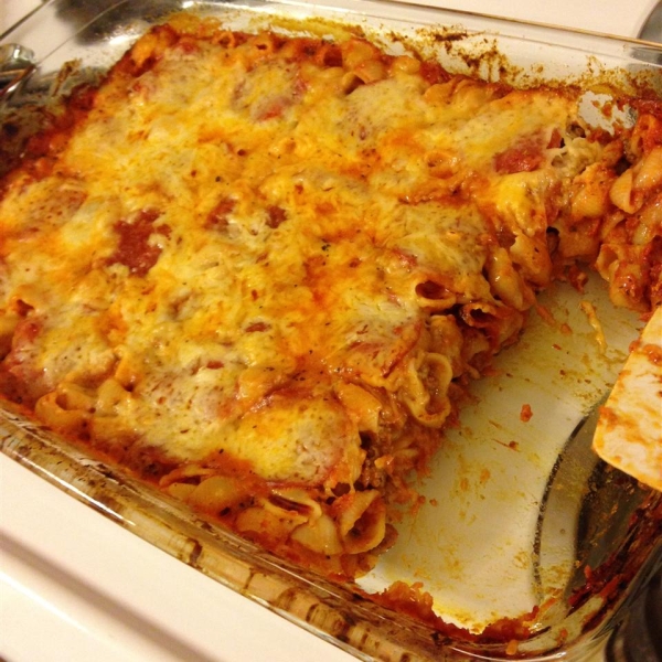 Pizza Casserole with Pasta