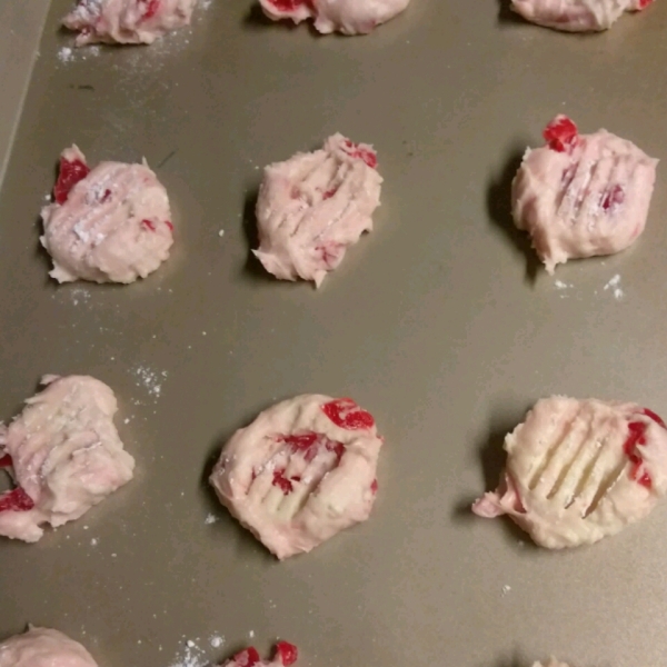 Cherry Shortbread Cookies