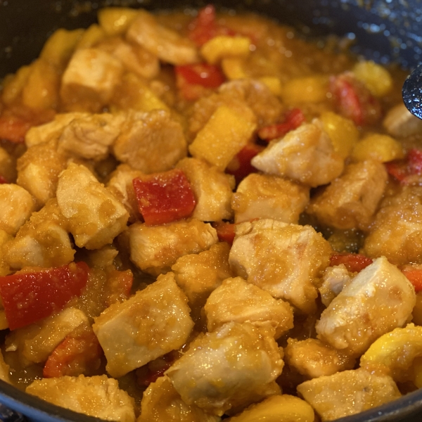 Pineapple and Apricot Skillet Chicken