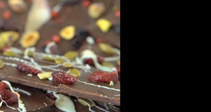 White Chocolate, Cranberry, and Pumpkin Seed Bark