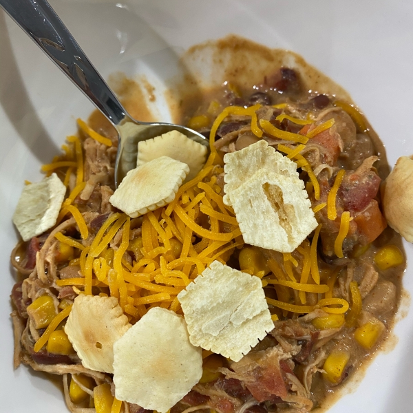 Slow Cooker Cream Cheese Chicken Chili