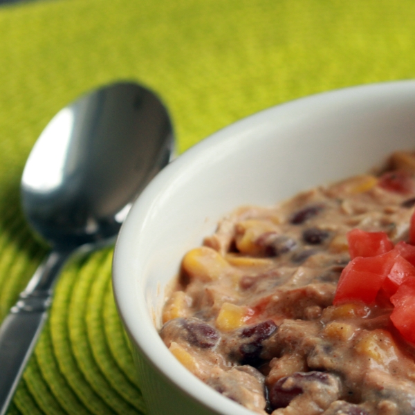 Slow Cooker Cream Cheese Chicken Chili