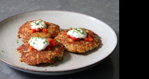 Sausage-Stuffed Potato Pancakes