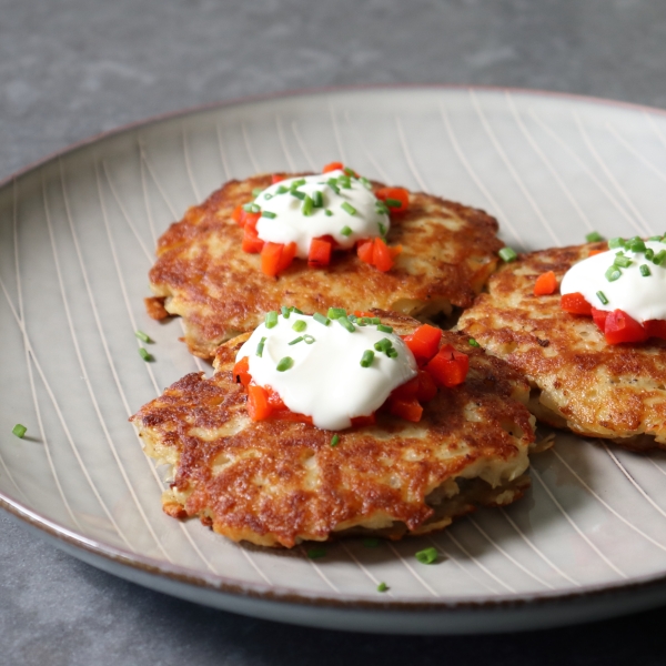 Sausage-Stuffed Potato Pancakes