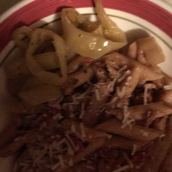 Greg's Easy Spaghetti with Balsamic Chicken