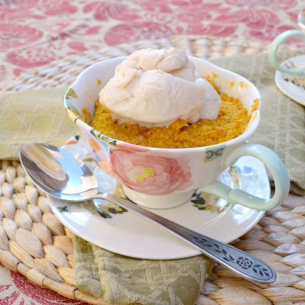 Vegan Mug Cake with Pineapple and Mint