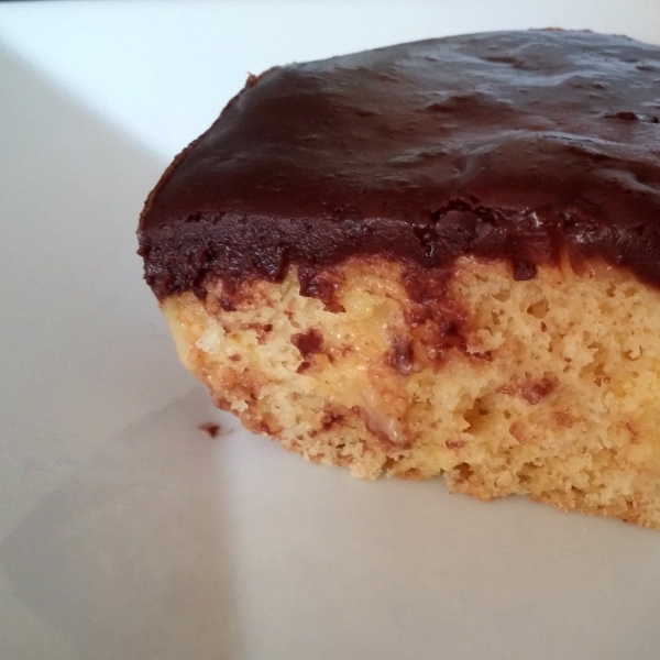 Easy Boston Cream Poke Cake