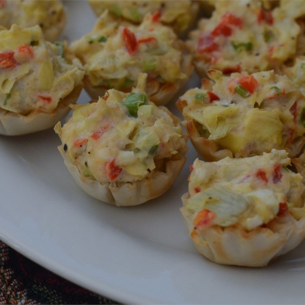 Crab and Artichoke Tarts