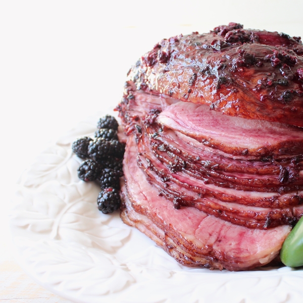 Blackberry Jalapeno Glazed Ham