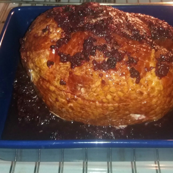 Blackberry Jalapeno Glazed Ham