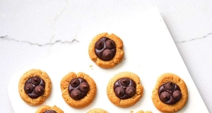 Ghirardelli Chocolate-Peanut Butter Thumbprint Cookies