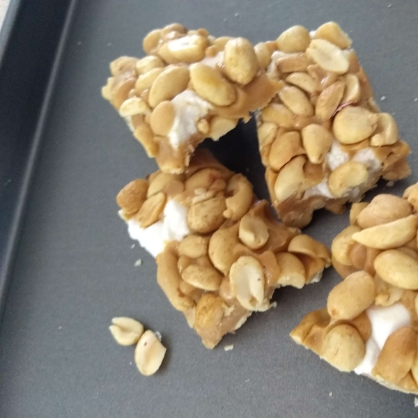 Salted Nut Roll Squares