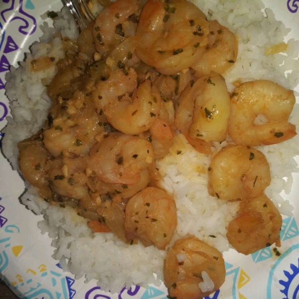 Garlic, Cilantro, and Lime Sauteed Shrimp