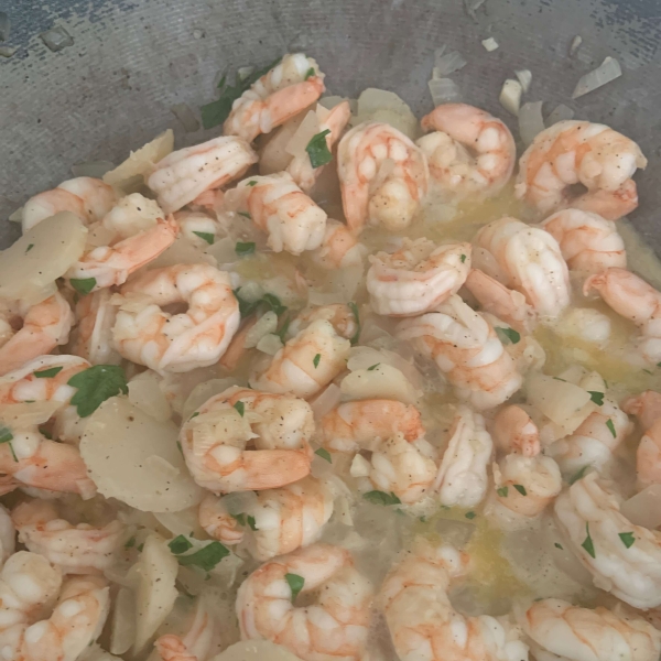 Garlic, Cilantro, and Lime Sauteed Shrimp